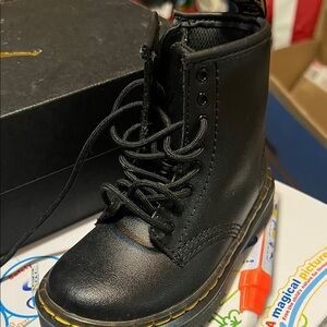 Dr. Martens Black Leather Ankle Boots